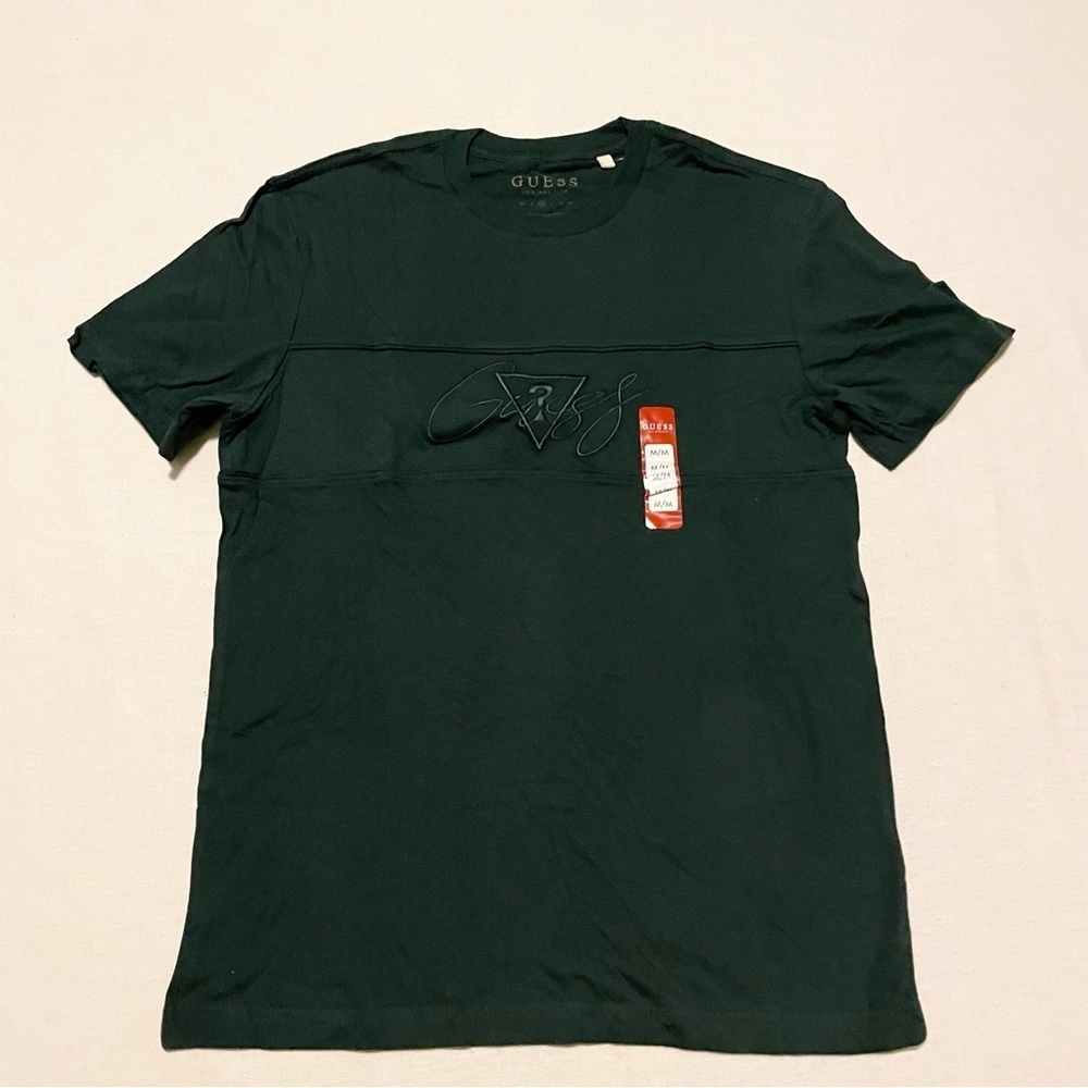Guess Men’s Short Sleeve Embroidered Logo Crew Neck T-Shirt Size M